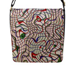 Ribbon Chaos 2 Flap Messenger Bag (l) 