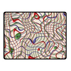 Ribbon Chaos 2 Double Sided Fleece Blanket (small) 