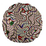 Ribbon Chaos 2 Large 18  Premium Flano Round Cushions Front