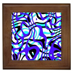 Ribbon Chaos Ocean Framed Tiles