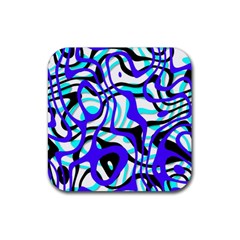 Ribbon Chaos Ocean Rubber Coaster (square)  by ImpressiveMoments