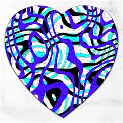 Ribbon Chaos Ocean Jigsaw Puzzle (heart) by ImpressiveMoments