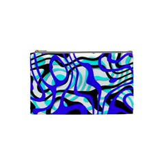 Ribbon Chaos Ocean Cosmetic Bag (small)  by ImpressiveMoments