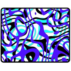 Ribbon Chaos Ocean Fleece Blanket (medium) 