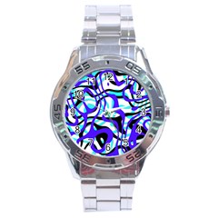 Ribbon Chaos Ocean Stainless Steel Men s Watch