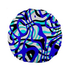 Ribbon Chaos Ocean Standard 15  Premium Round Cushions