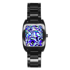 Ribbon Chaos Ocean Stainless Steel Barrel Watch