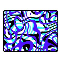 Ribbon Chaos Ocean Double Sided Fleece Blanket (small) 