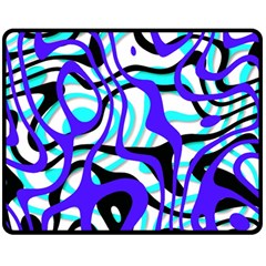 Ribbon Chaos Ocean Double Sided Fleece Blanket (medium)  by ImpressiveMoments