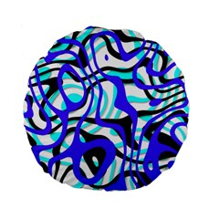 Ribbon Chaos Ocean Standard 15  Premium Flano Round Cushions