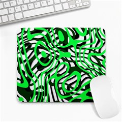 Ribbon Chaos Green Large Mousepads by ImpressiveMoments