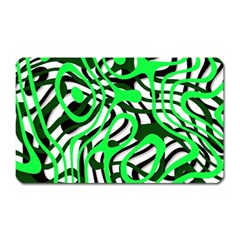 Ribbon Chaos Green Magnet (rectangular) by ImpressiveMoments