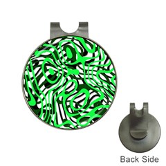 Ribbon Chaos Green Hat Clips With Golf Markers