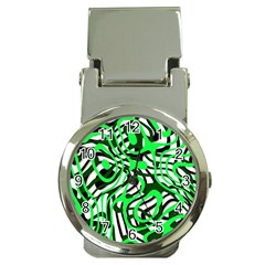 Ribbon Chaos Green Money Clip Watches