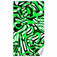 Ribbon Chaos Green Canvas 40  X 72  