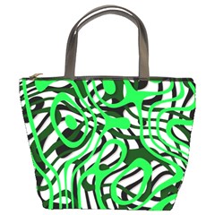 Ribbon Chaos Green Bucket Bags by ImpressiveMoments