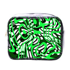 Ribbon Chaos Green Mini Toiletries Bags by ImpressiveMoments