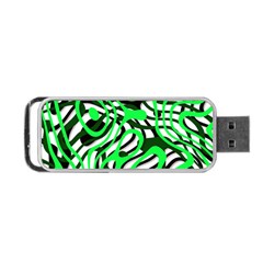 Ribbon Chaos Green Portable Usb Flash (two Sides)