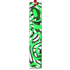 Ribbon Chaos Green Large Book Marks