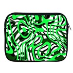 Ribbon Chaos Green Apple iPad 2/3/4 Zipper Cases Front