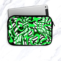 Ribbon Chaos Green Apple Ipad Mini Zipper Cases