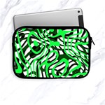 Ribbon Chaos Green Apple iPad Mini Zipper Cases Front