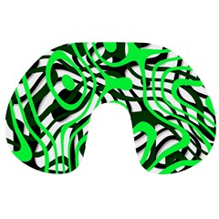 Ribbon Chaos Green Travel Neck Pillows