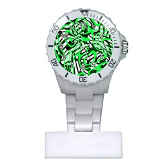 Ribbon Chaos Green Nurses Watches