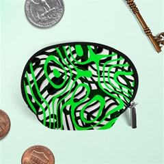 Ribbon Chaos Green Accessory Pouches (small) 