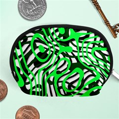 Ribbon Chaos Green Accessory Pouches (medium) 