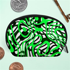 Ribbon Chaos Green Accessory Pouches (large) 