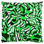 Ribbon Chaos Green Standard Flano Cushion Cases (One Side)  Front