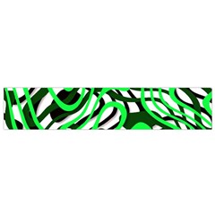 Ribbon Chaos Green Flano Scarf (small) 