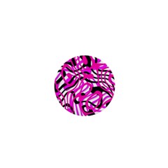 Ribbon Chaos Pink 1  Mini Magnets