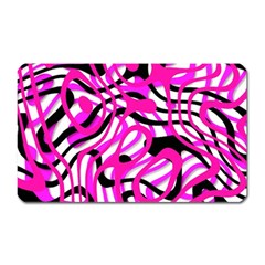 Ribbon Chaos Pink Magnet (rectangular)