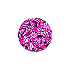 Ribbon Chaos Pink Golf Ball Marker (4 Pack) by ImpressiveMoments