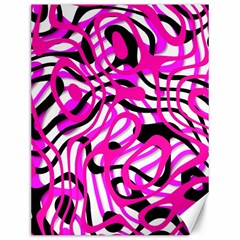 Ribbon Chaos Pink Canvas 12  x 16  