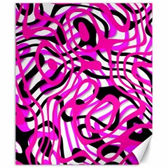 Ribbon Chaos Pink Canvas 20  X 24  