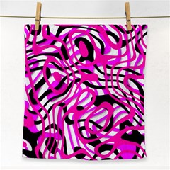 Ribbon Chaos Pink Face Towel