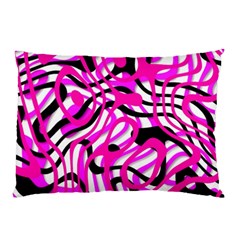 Ribbon Chaos Pink Pillow Cases (two Sides)