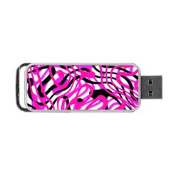 Ribbon Chaos Pink Portable Usb Flash (two Sides)