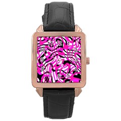 Ribbon Chaos Pink Rose Gold Watches