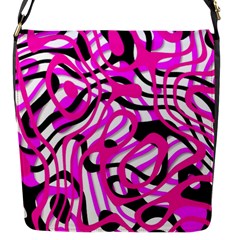 Ribbon Chaos Pink Flap Messenger Bag (s)