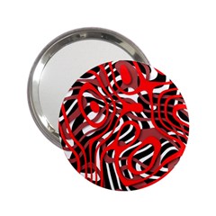 Ribbon Chaos Red 2 25  Handbag Mirrors