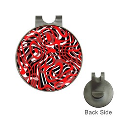 Ribbon Chaos Red Hat Clips With Golf Markers by ImpressiveMoments