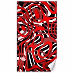 Ribbon Chaos Red Canvas 40  X 72  