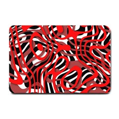 Ribbon Chaos Red Small Doormat 