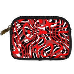 Ribbon Chaos Red Digital Camera Cases by ImpressiveMoments