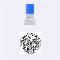 Ribbon Chaos Red Rubber Round Stamps (small)