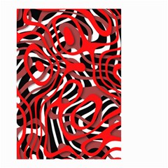 Ribbon Chaos Red Small Garden Flag (two Sides)